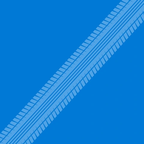 Light blue tire track on blue background.